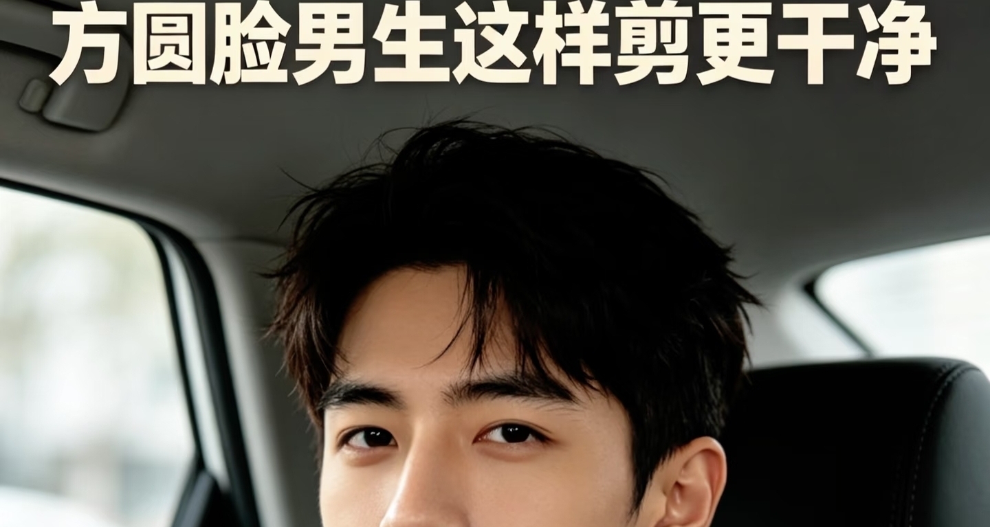 适合方圆脸男生的清爽发型