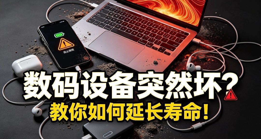 數碼設備突然出毛病?教你如何延長數碼設備壽命!