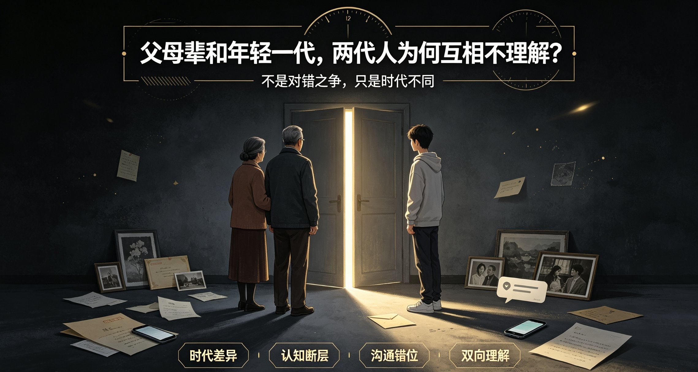 父母輩和年輕一代，兩代人爲何互相不理解？