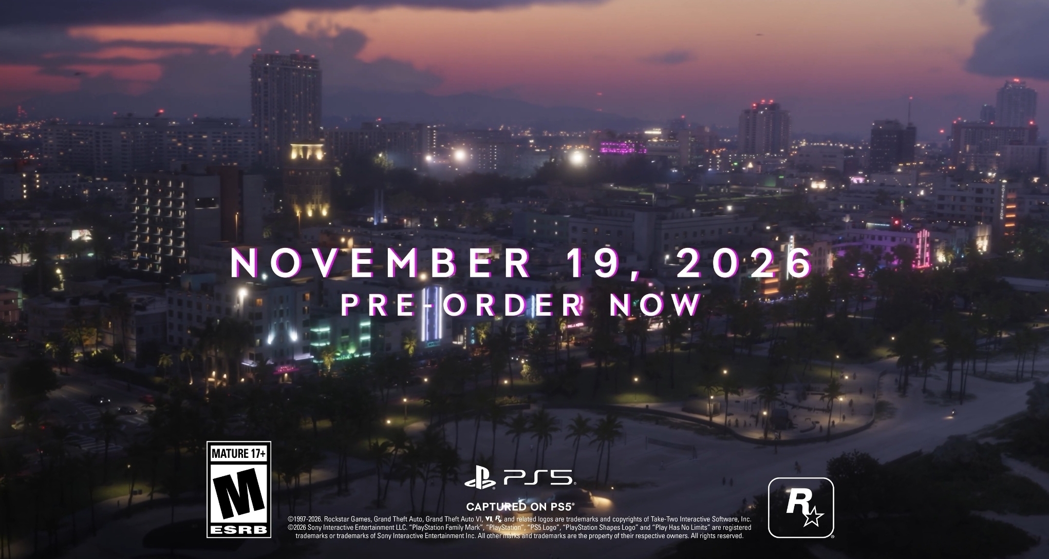《GTA6》發售預告片發佈！踩線TGA評選時間