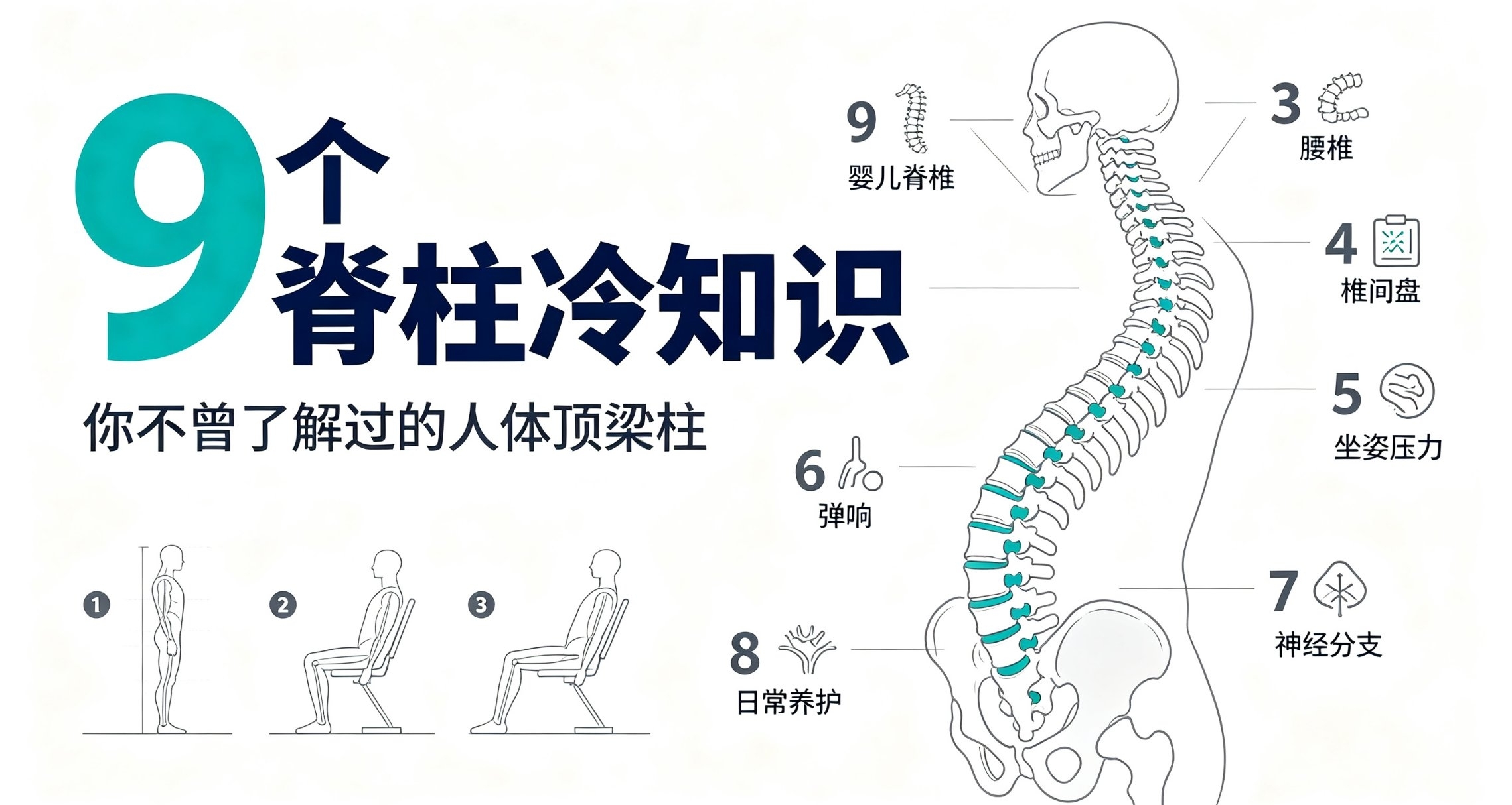9個脊柱冷知識，你不曾瞭解過的人體“頂樑柱”