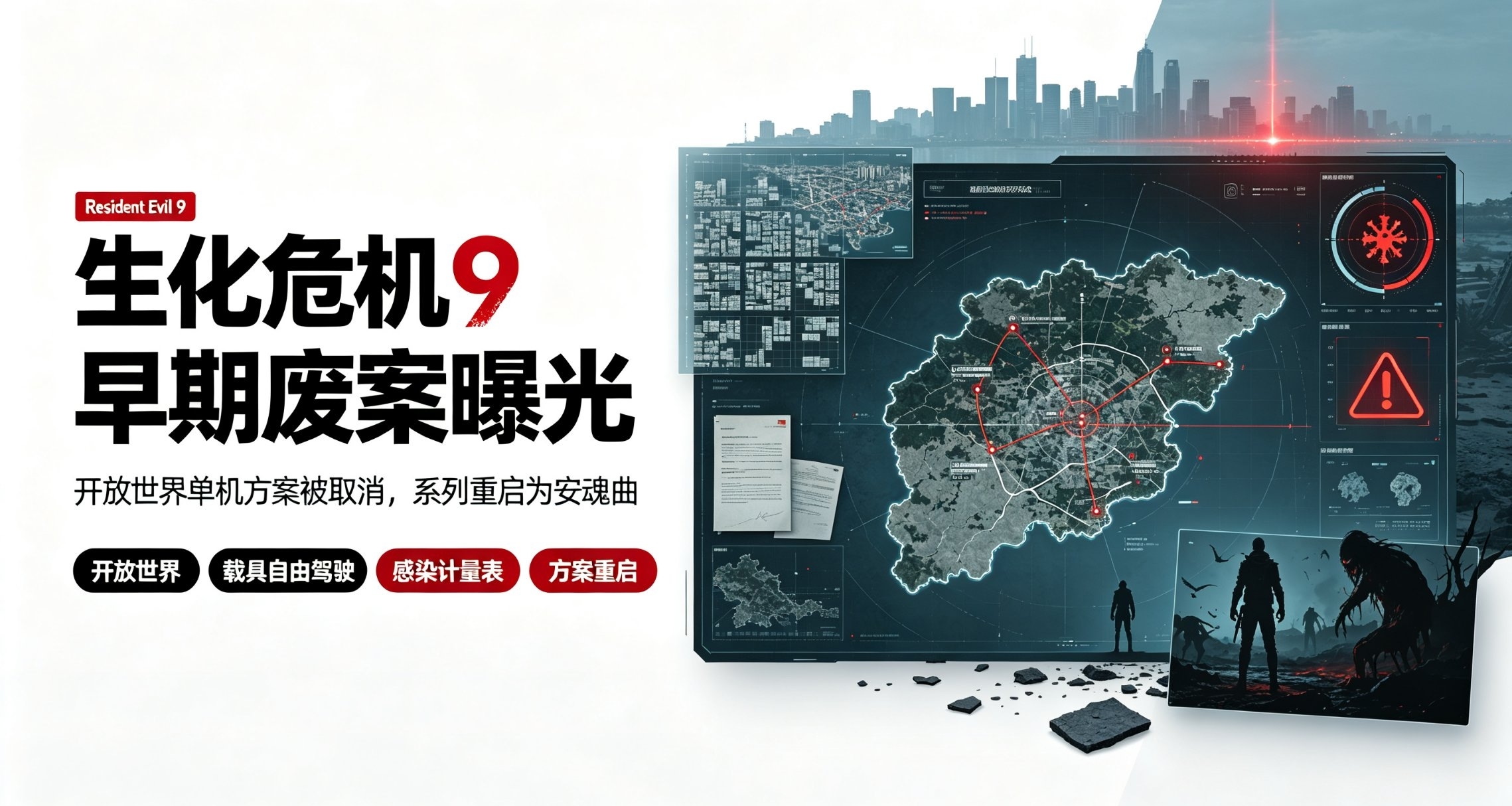 卡普空《生化危机9》早期废案曝光：原定为开放世界单机