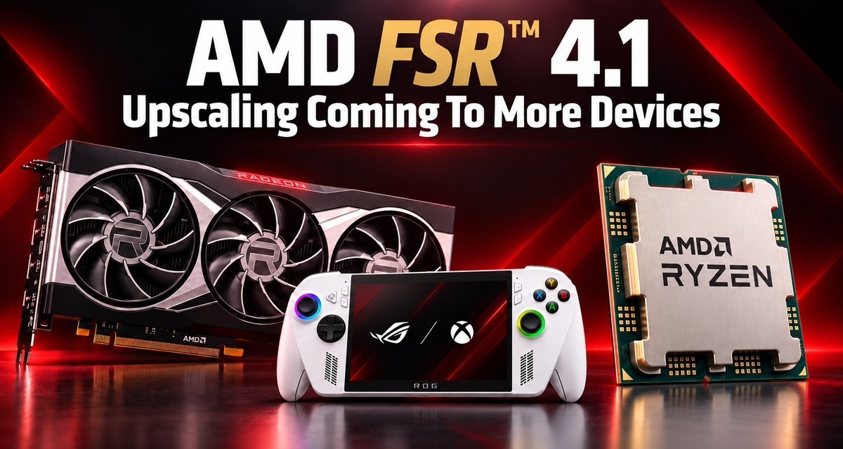 FSR 4.1將支持RX 6000顯卡、XBOX Series X|S和華碩掌機