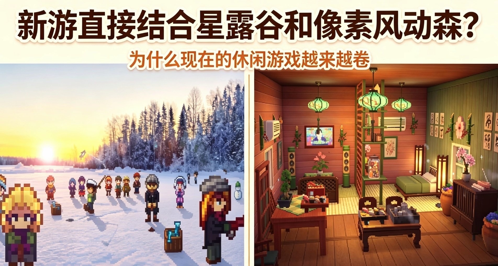 新遊直接結合星露谷和像素風動森？爲什麼現在的休閒遊戲越來越卷