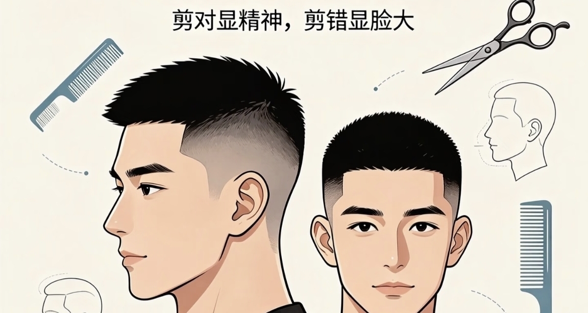 男生别乱剃寸头
