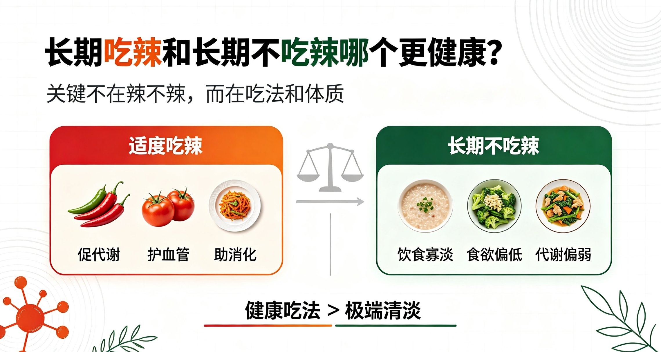 长期吃辣和长期不吃辣哪个更健康？