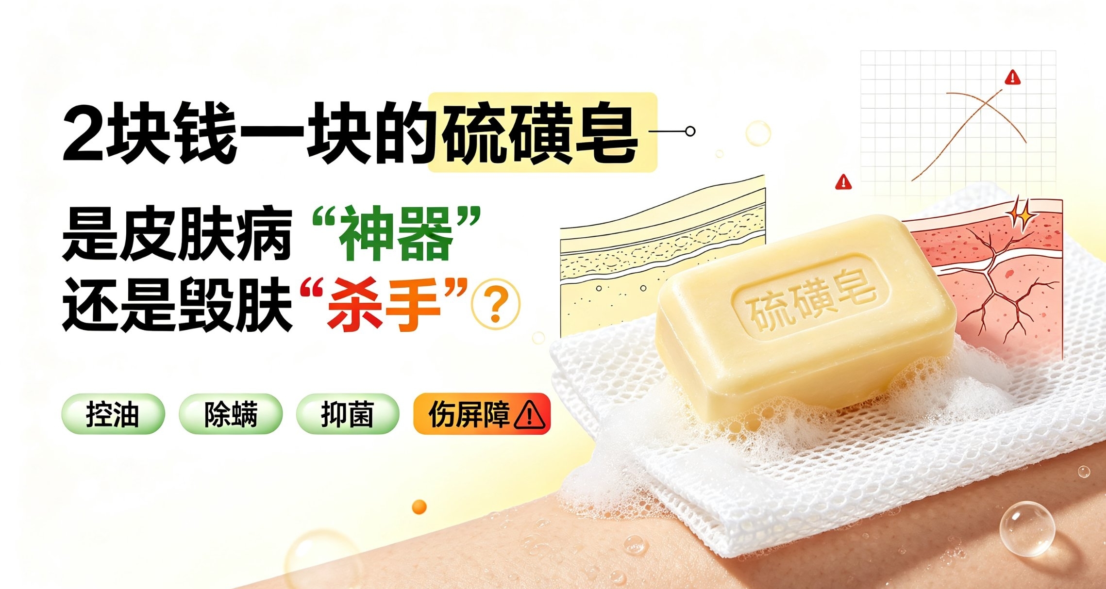 硫磺皂：平价除螨好物，还是皮肤隐形陷阱
