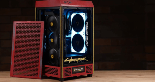 英伟达晒超帅《2077》主题PC