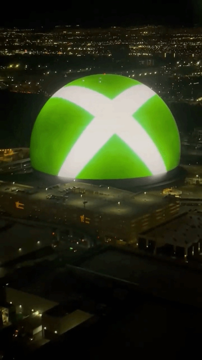 財大氣粗！Xbox廣告亮相拉斯維加斯巨型球