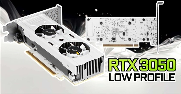 至少1399！影馳發佈半高式RTX 3050 6GB：全球第一款全白刀卡