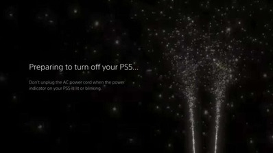 PS5主机固件更新后 带来全新关机动画效果展示