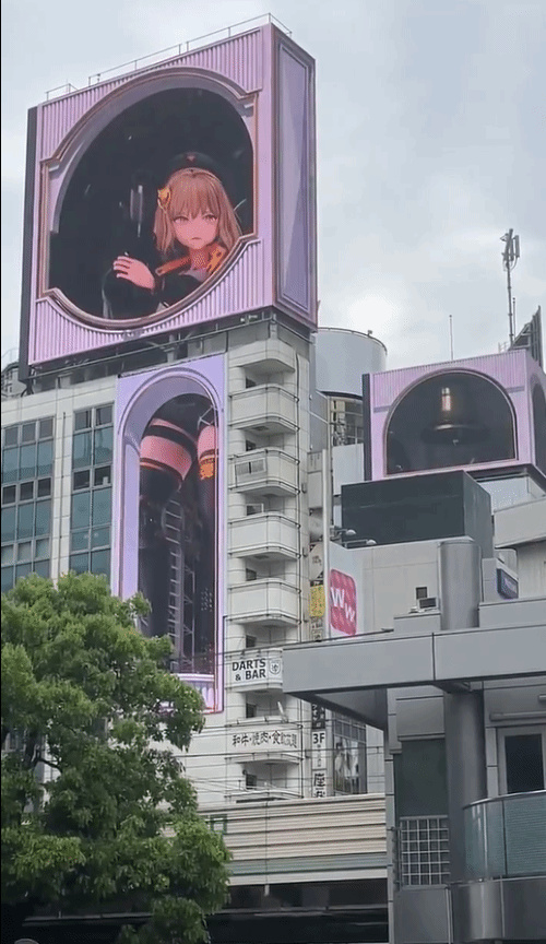 阿妮斯可愛捏！《Nikke：勝利女神》3D廣告現身澀谷