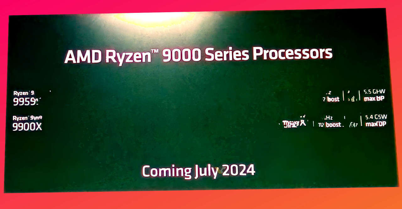 AMD锐龙9000系列CPU将在7月上市