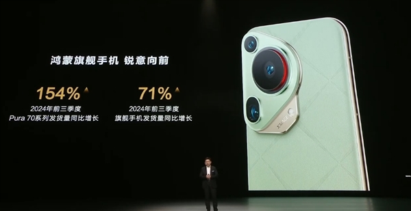 華爲前三季度旗艦手機發貨量大增71%：Pura 70系列暴漲154%