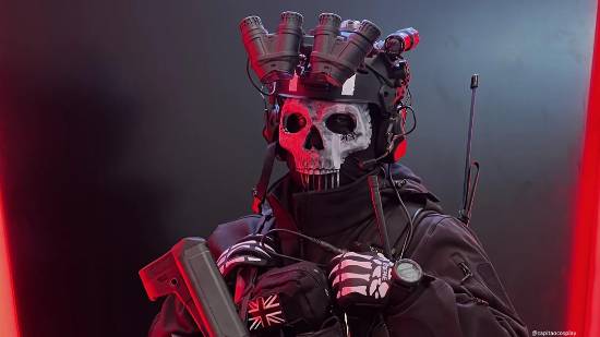 網友分享超帥《COD》幽靈COS：面具冷酷且神祕