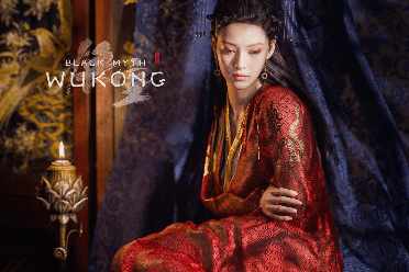 3D大神晒《黑神话》亢金星君模型:红衣裸足，忧郁美人