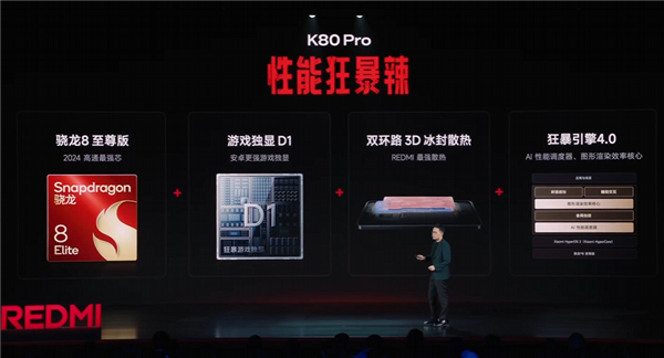 REDMI K80 Pro出厂搭载澎湃OS2：流畅度远超“13”兄弟