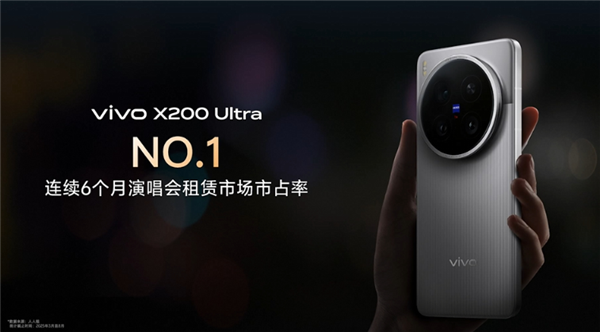 追星神器！vivo X200 Ultra連續6個月演唱會租賃第一