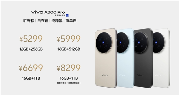 影像最強旗艦！vivo X300 Pro發佈：5299元起