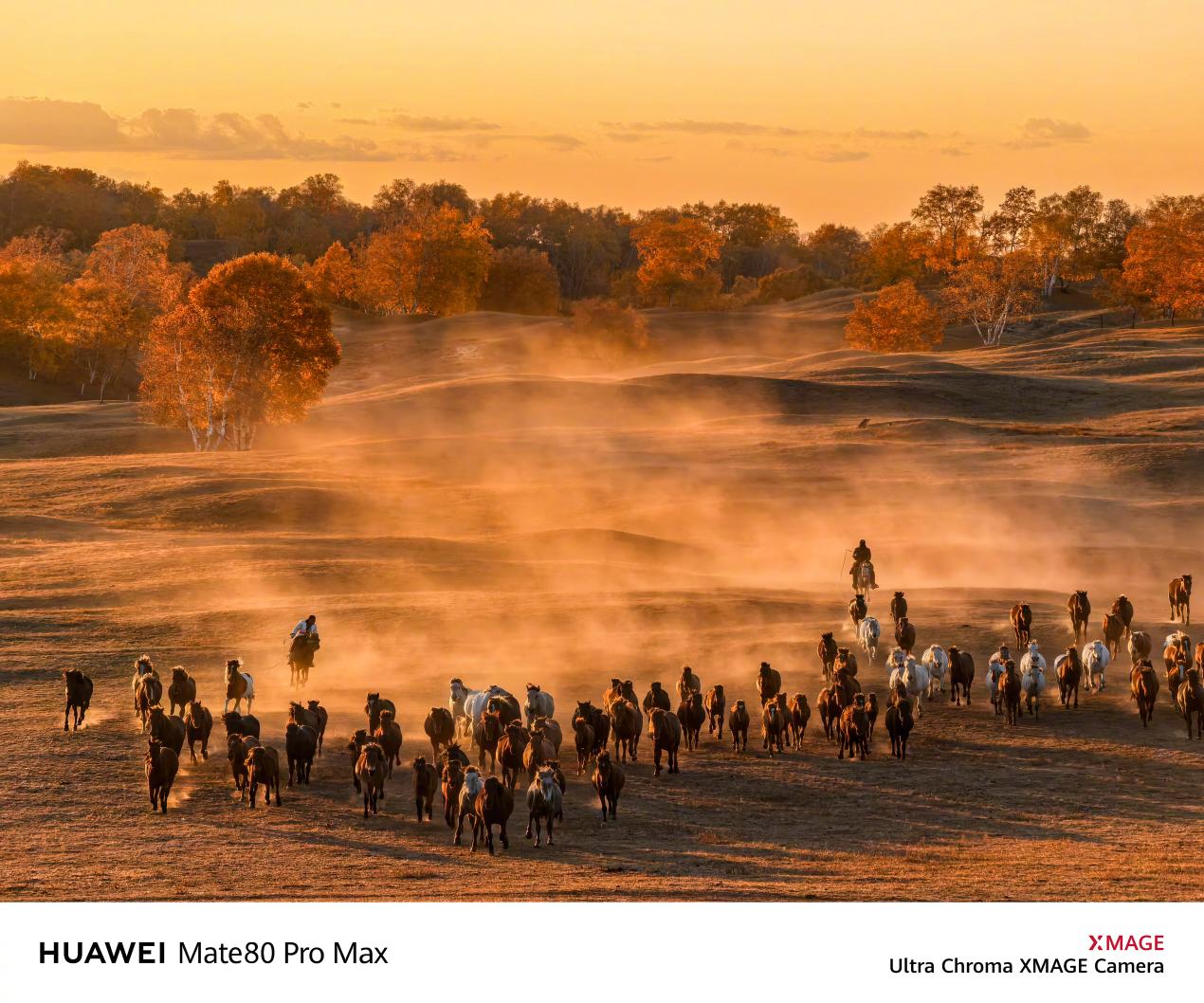 华为Mate 80系列样张公布：红枫影像色彩惊艳