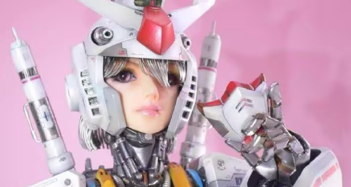 高達模型也能“眉清目秀”，芭比風78高達模型