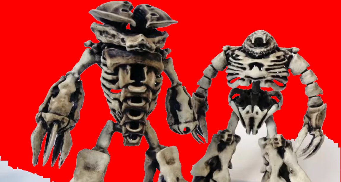 真實骨架樣式龜霸、戰蟹模型