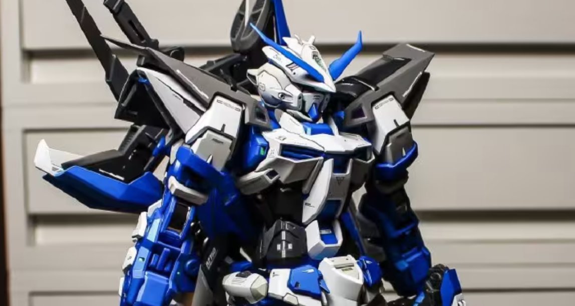 舒服配色MG比例異端高達模型藍色機