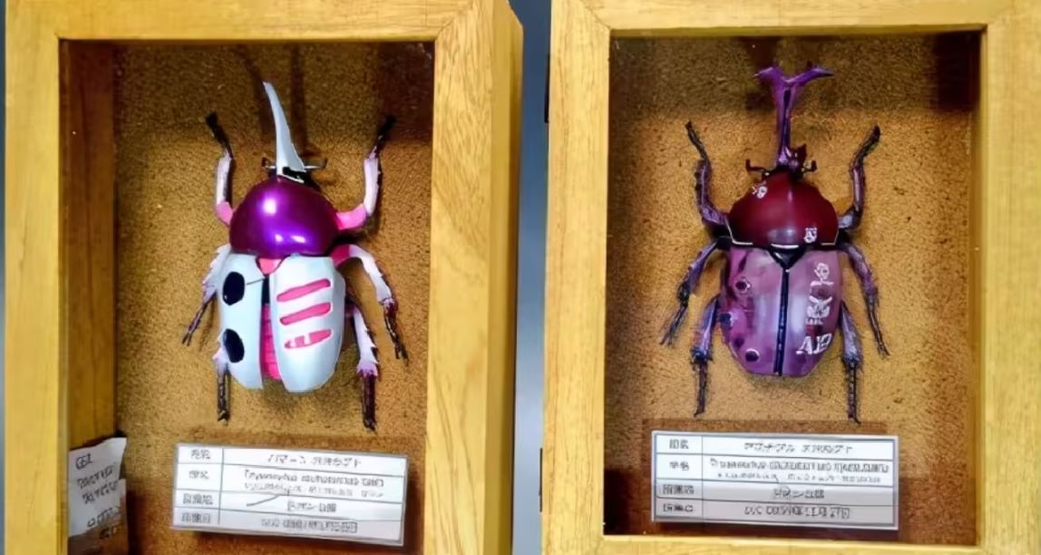 高达主题涂装甲壳虫，卡碧虫和独角虫大家喜欢哪个？