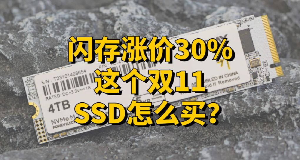 閃存漲價30%，雙11固態硬盤怎麼買？