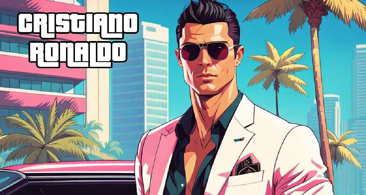 當球星走進GTA6畫風，c羅真的有那味了；GTA6預告播放量已經破億
