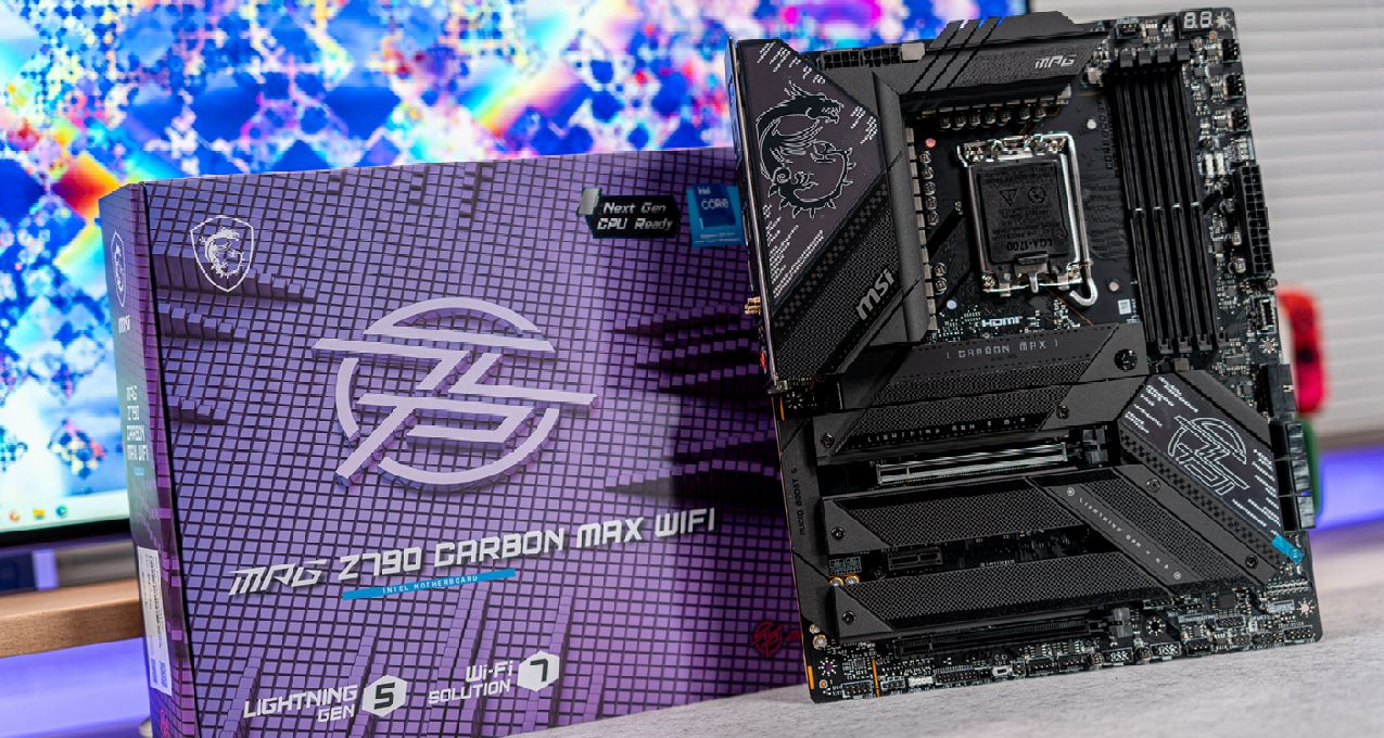 经典暗黑碳纤纹二代目——微星Z790第二代CARBON暗黑主板开箱测评