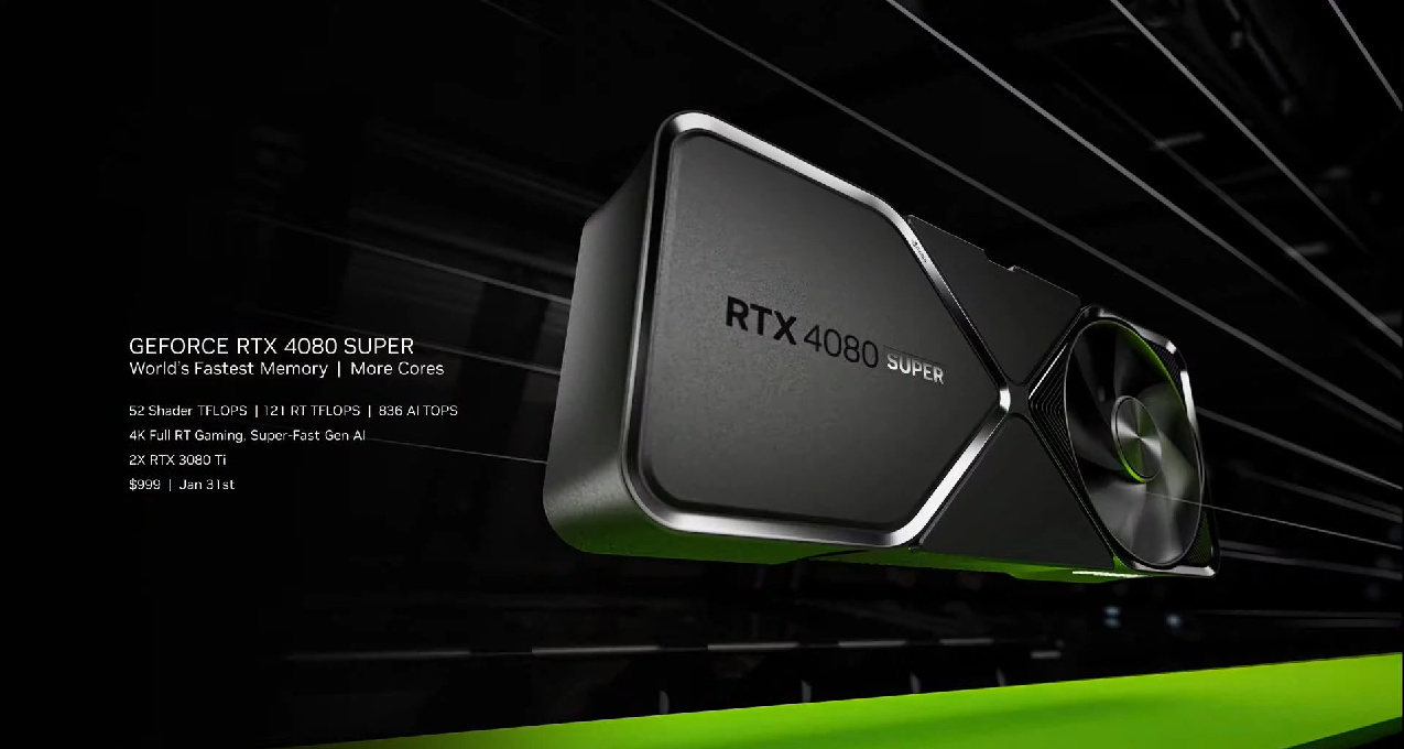 RTX 40 SUPER系列正式發佈，加量不加價，售價599美元起