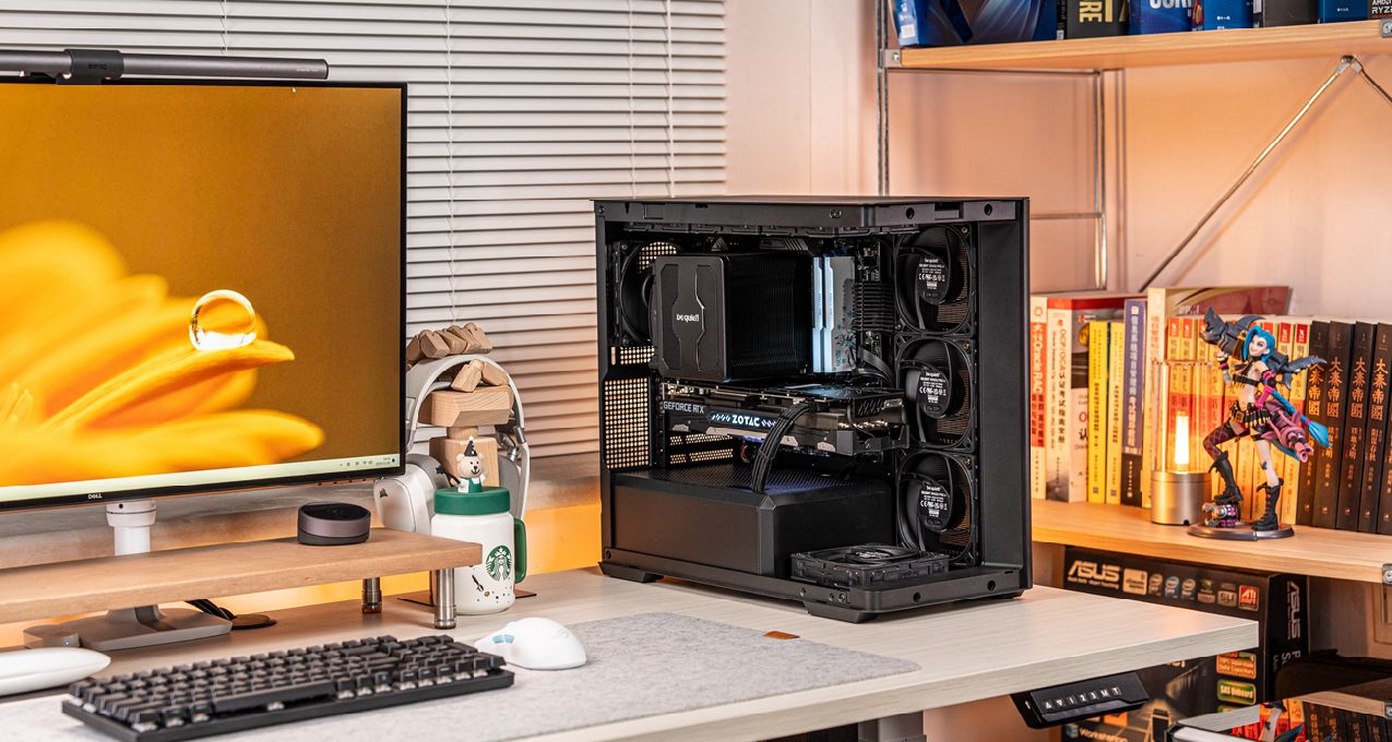 酷黑小爽——DARK ROCK PRO5+迫擊炮2+索泰4060TI+喬思伯D300裝機