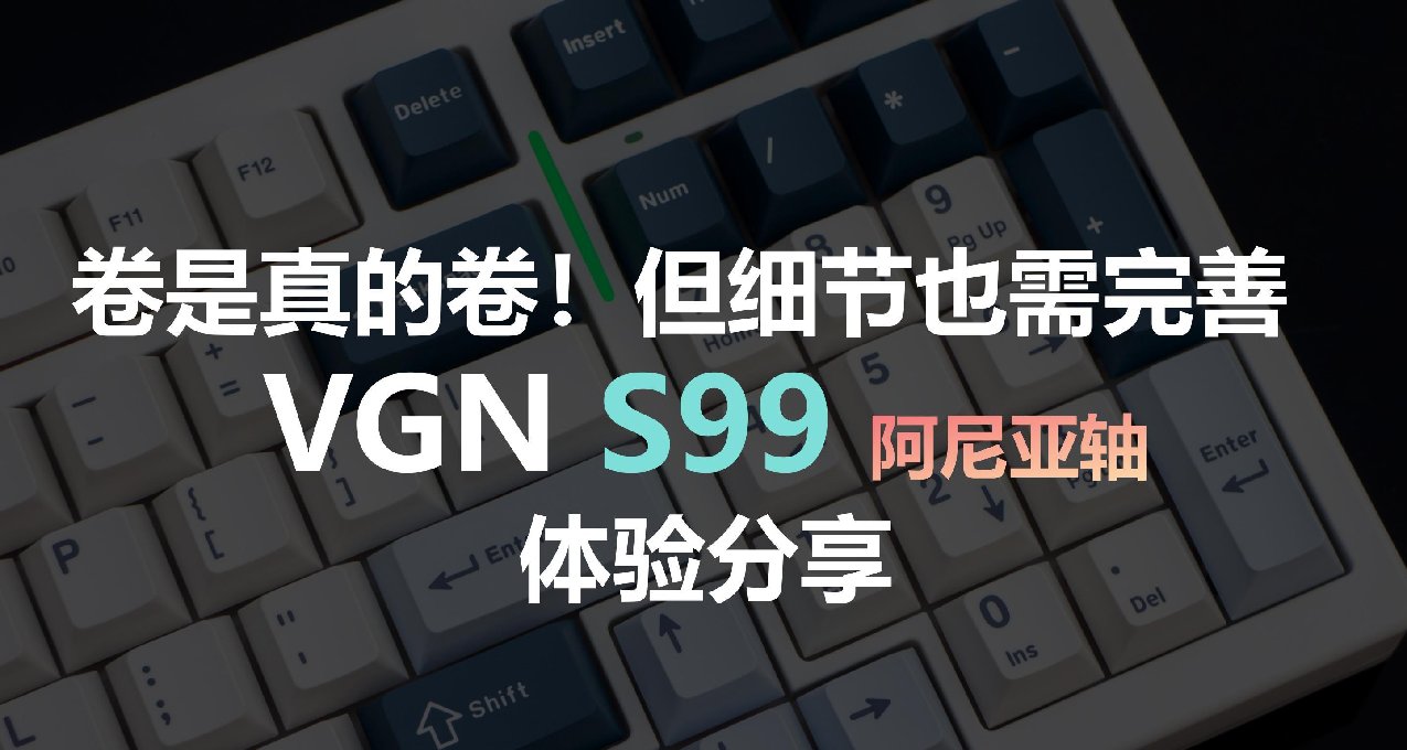 卷是真的卷，但细节也需完善——VGN S99 阿尼亚轴 体验分享