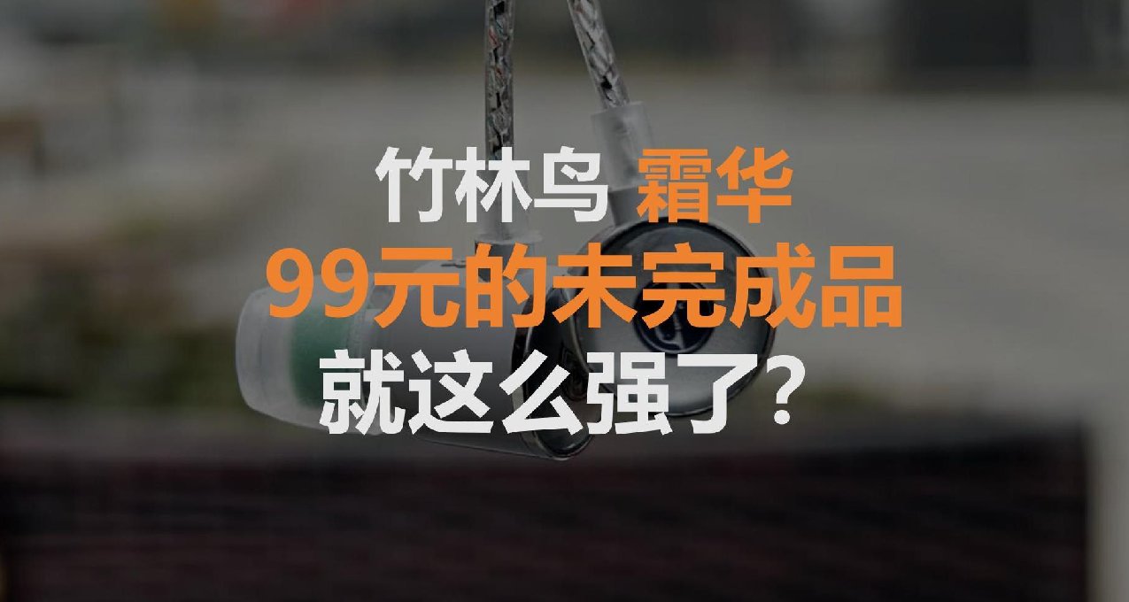 竹林鳥 霜華：99元的未完成品就這麼強了？