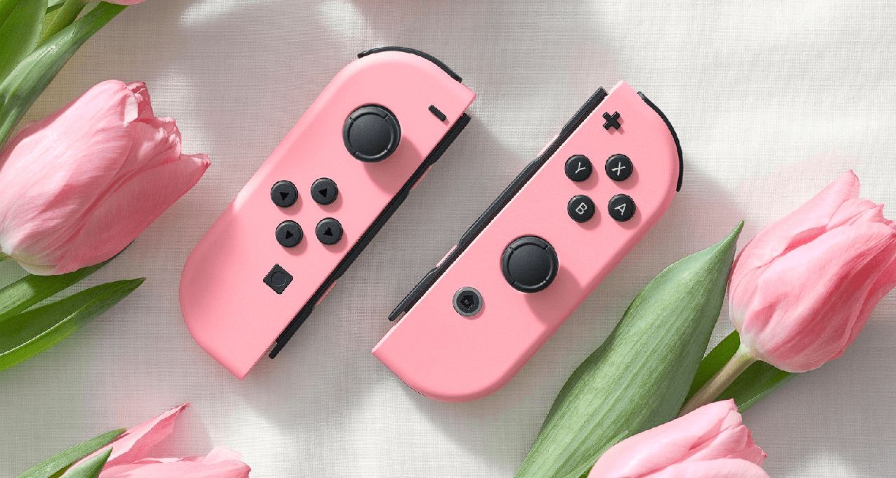 淡粉色Switch Joy-Con將於3月22日與碧姬公主新作一起發佈