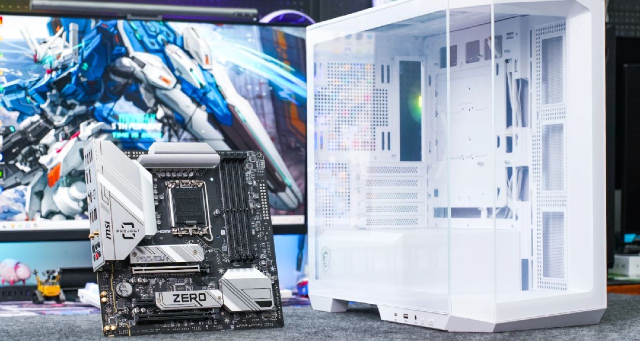 背插+純白的戰術信仰！微星B760M PROJECT ZERO+白刃機箱裝機實測