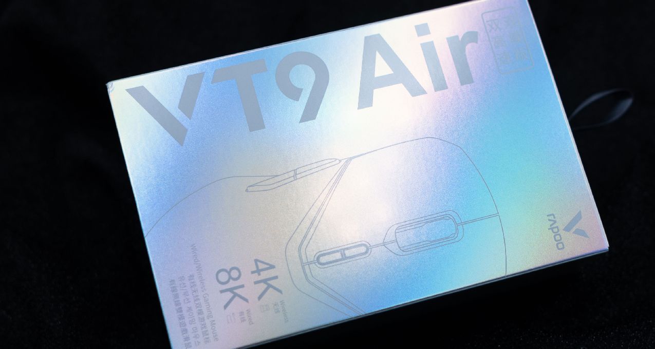 默认8K双回报率——中小手型玩家轻量化游戏鼠标雷柏VT9Air