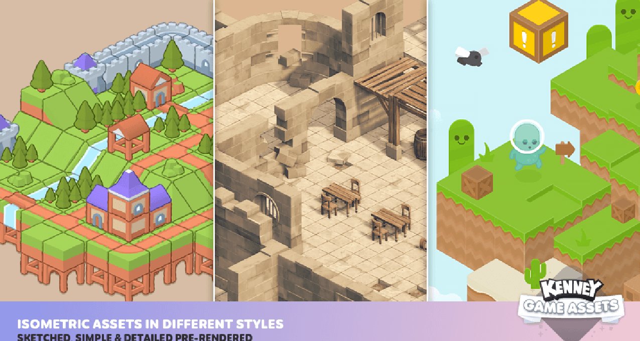 Itch平台限时免费领取40000个游戏资产《Kenney Game Assets》