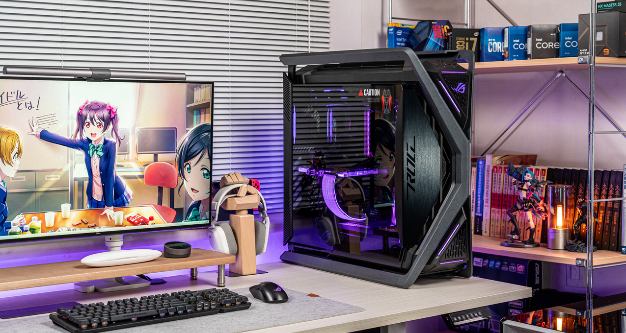 紫金綻放——ROG X670E Extreme + 創世神GR701分體水冷裝機展示