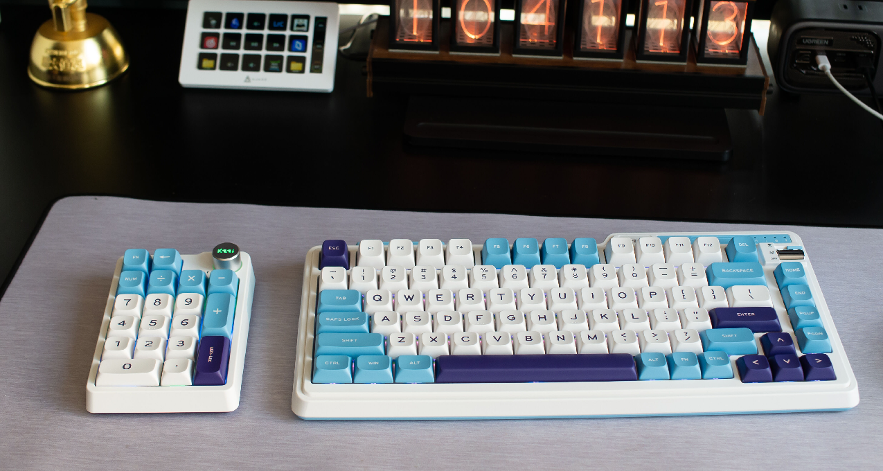 一款追求自由的键盘，真！分体式键盘—珂芝k75lite+数字键盘k20
