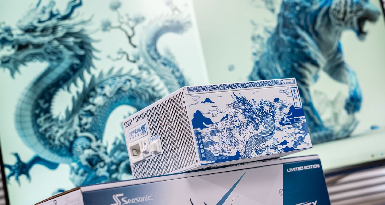 青花瓷韻,甲辰青龍—海韻青龍PX1200龍年限定版ATX3電源開箱分享
