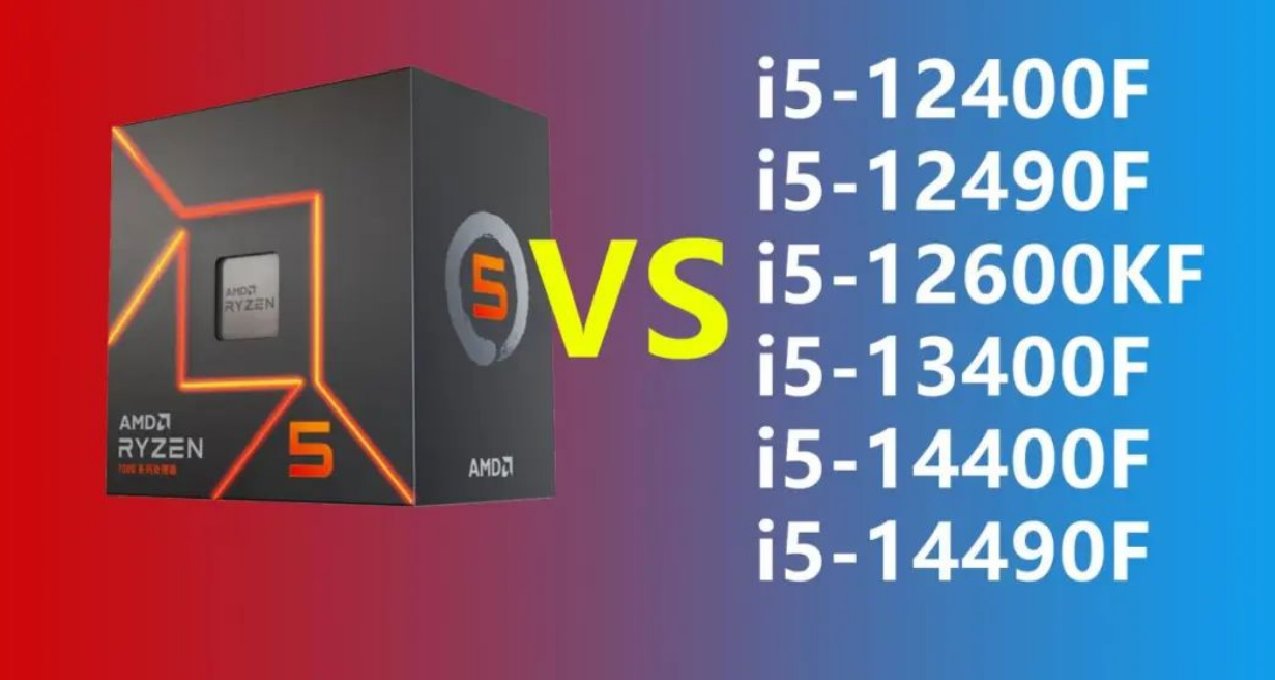 6·18遊戲裝機選啥U？銳龍5 7500F一挑六完勝i5軍團