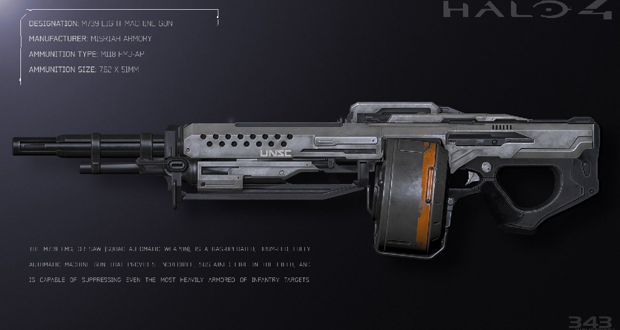 【HALO設定科普】M739班用輕機槍