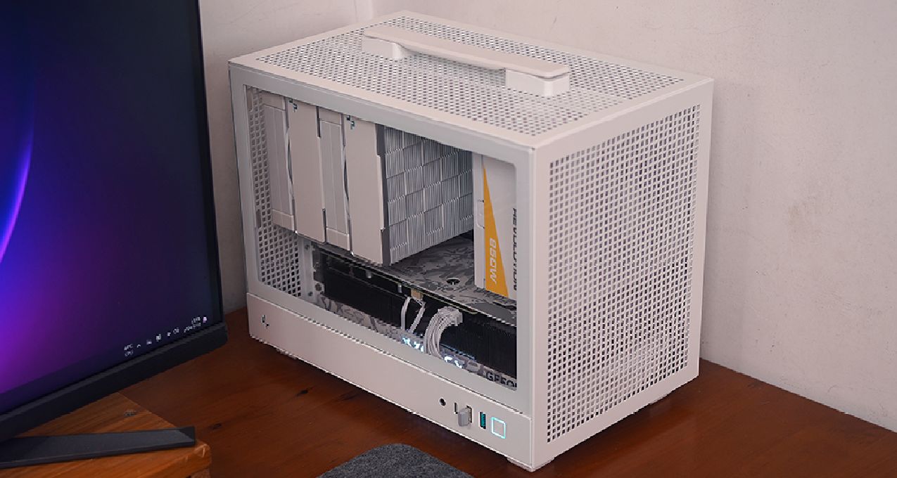136K+B760i+RTX 4070S，九州風神 CH160 ITX 手提小鋼炮機箱裝機