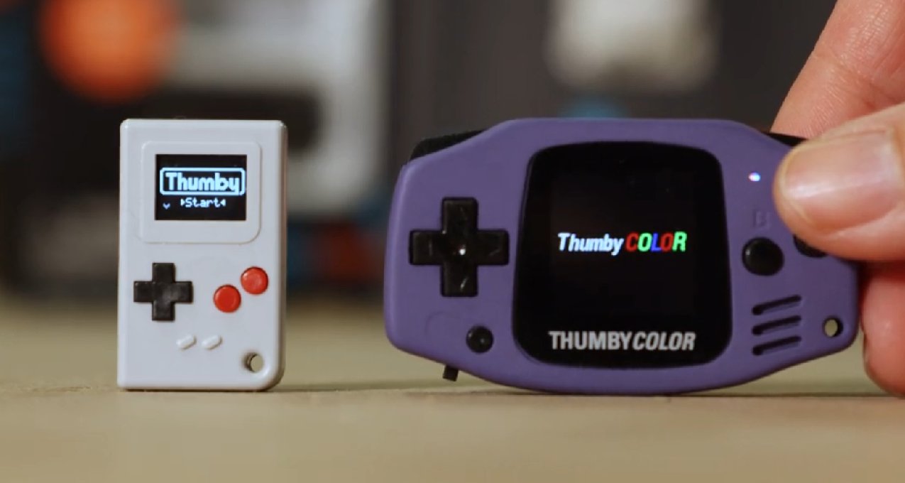 超小型 GBA「Thumby Color」开启众筹，大小仅相当于两个硬币