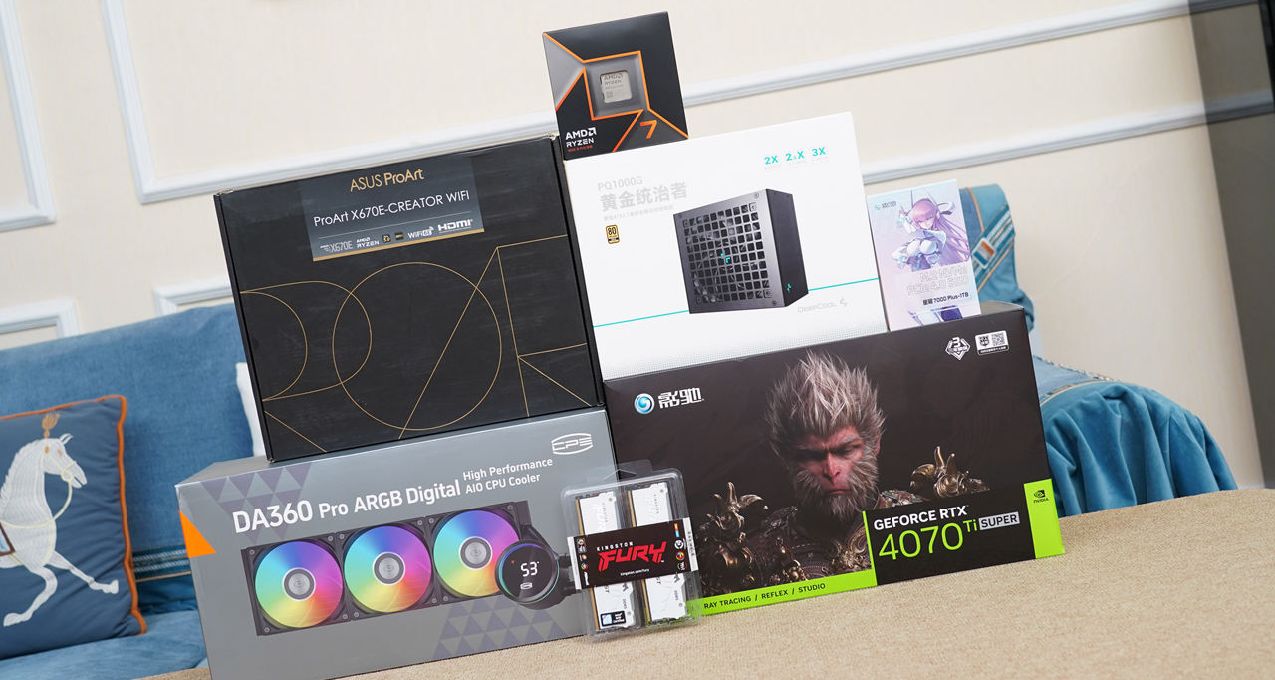 谁更适合天命人？9700X、14700K对比测试&黑神话悟空海景房主机