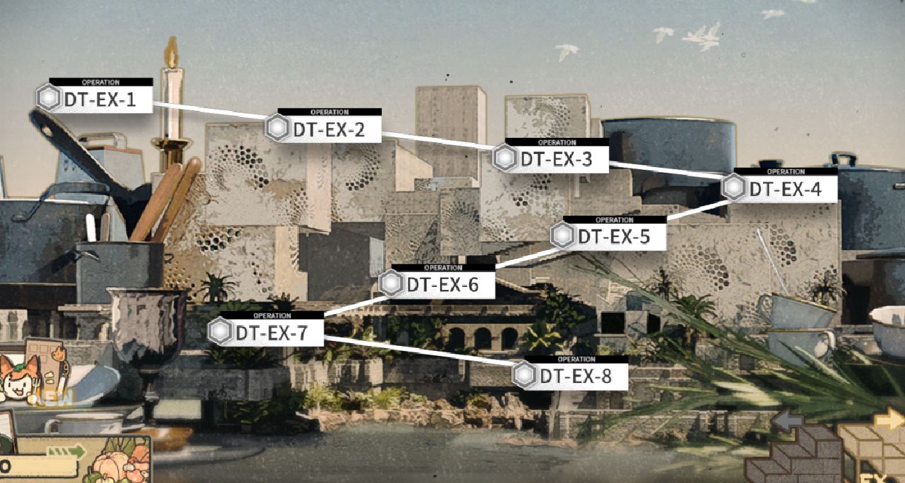 【迷宫饭联动】明日方舟DT-EX-1到DT-EX-8突袭摆完挂机合集