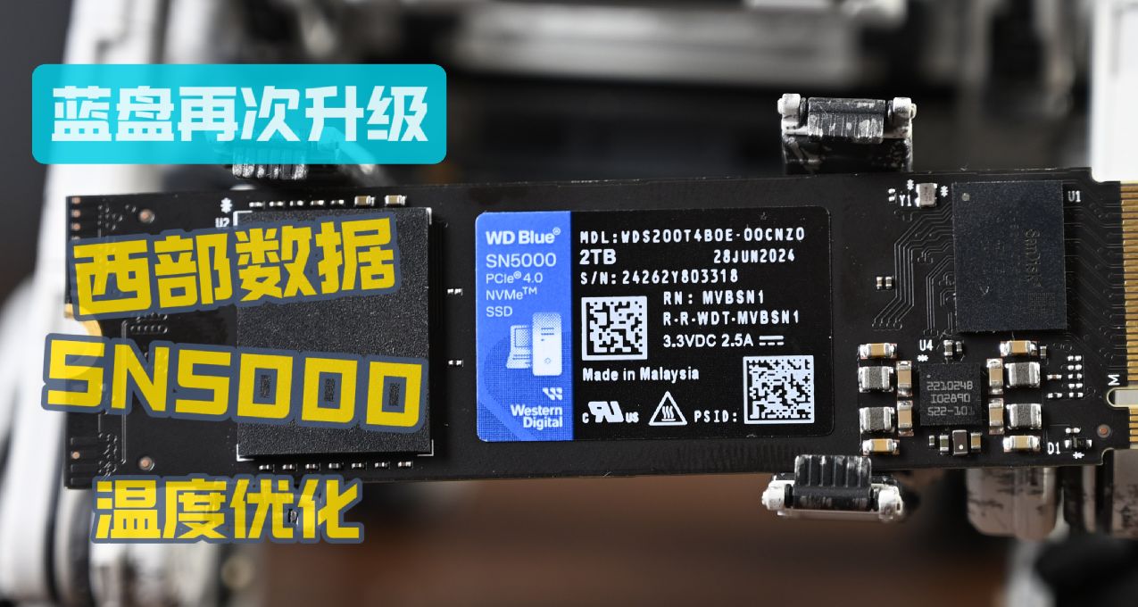 優化性能與溫度，西部數據SN5000 2TB性能測試，1T 579元