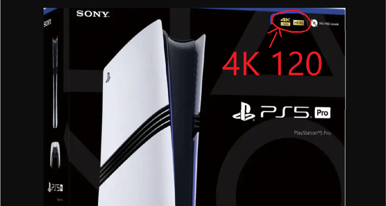 PS5 Pro外包装公开，箱子标签上有4K 120和不含光驱的标志